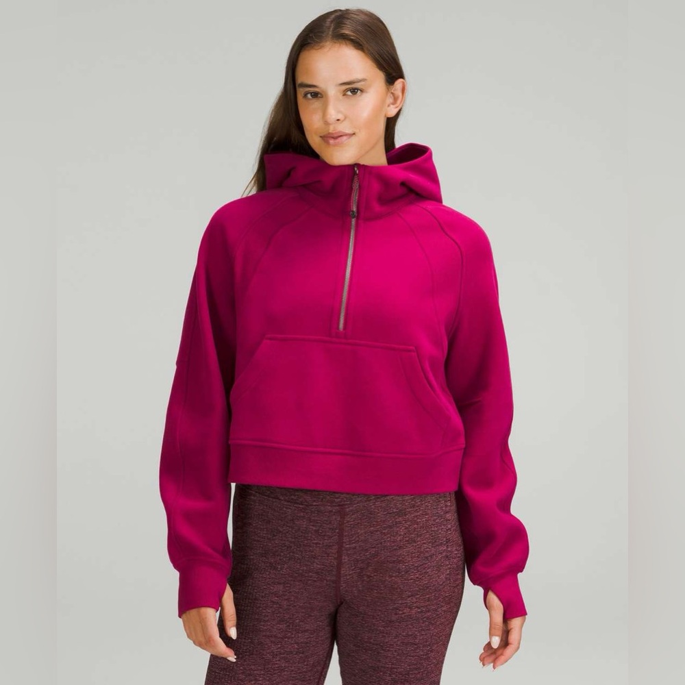 Lululemon Scuba Oversized Half-Zip Hoodie Pomegranate XS/S